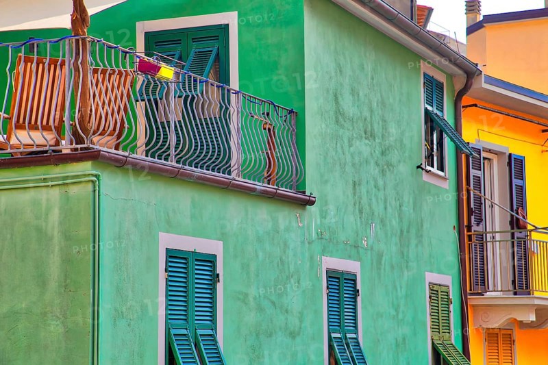 Manarola scenic colorful streets