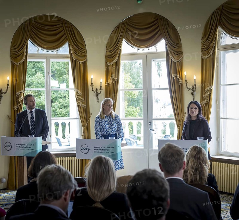 Press conference with Annalena Bärbock (Alliance 90/The Greens), Federal Foreign Minister, the Finnish Foreign Minister Elina Valtonen and the Foreign Minister of Estonia, Margus Tsahkna, at the Foreign Ministers' Meeting of the Baltic Sea Council Member States.