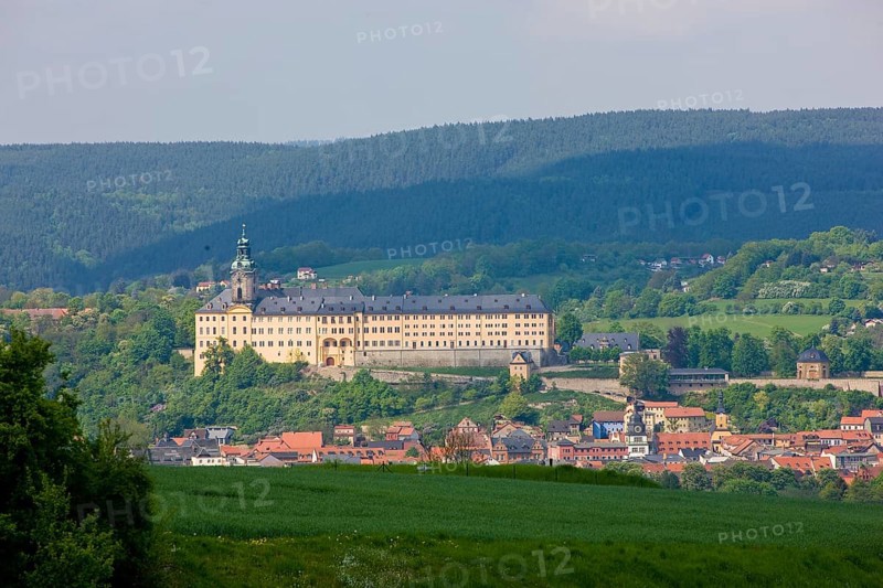 Heidecksburg Castle is the former residence of the Princes of Schwarzburg-Rudolstadt in Rudolstadt, Thuringia, and dominates the cityscape around 60 metres above the old town centre. Today, the castle houses the Thuringian State Museum Heidecksburg and the Thuringian State Archives Rudolstadt