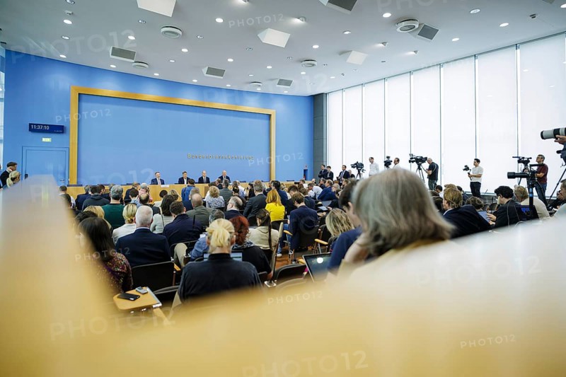 Christian Lindner (FDP), Federal Minister of Finance, Olaf Scholz (SPD), Federal Chancellor, and Robert Habeck (Alliance 90/The Greens), Federal Minister for Economic Affairs and Climate Protection and Vice-Chancellor, present the 2025 budget at the BPK. Berlin, 05.07.2024. Photographed on behalf of the Federal Ministry of Finance