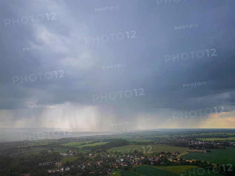 Storm on the Triebenberg near Dresden, Dresden, Saxony, Germany, Europe