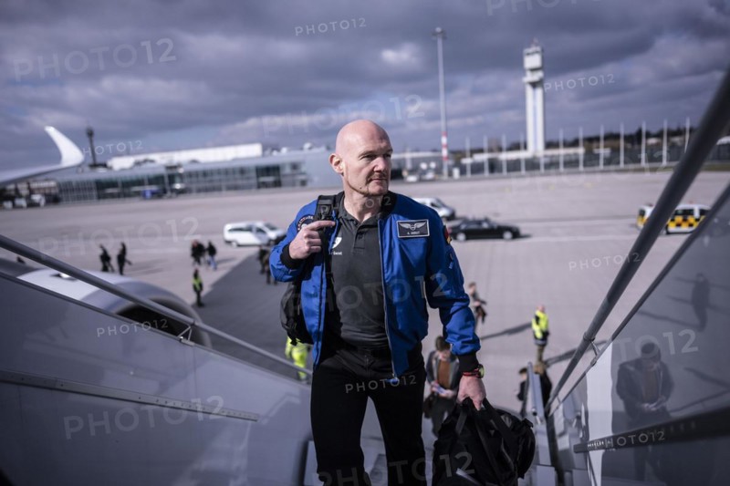 Trip of the Federal Minister of Economics and Climate Protection Robert Habeck to the USA from 06-10.03.2024 Departure in Berlin here Astronaut Alexander Gerst photographed in Berlin, 06.03.2024