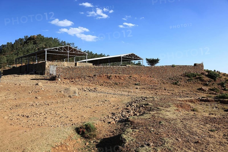 Tigray region, tombs of King Kaleb and Gebre Maskal, north-east of the city of Axum, on a hill lie the tombs of King Kaleb and his son Gebre Meskel from the 6th century, Ethiopia, Africa