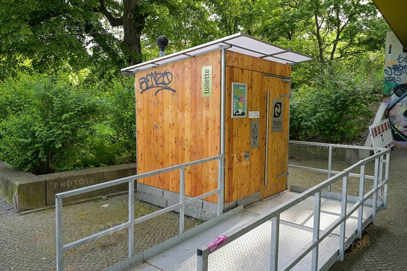 Finizio dry toilet, Bundesallee, Wilmersdorf, Charlottenburg-Wilmersdorf district, Berlin, Germany, Europe