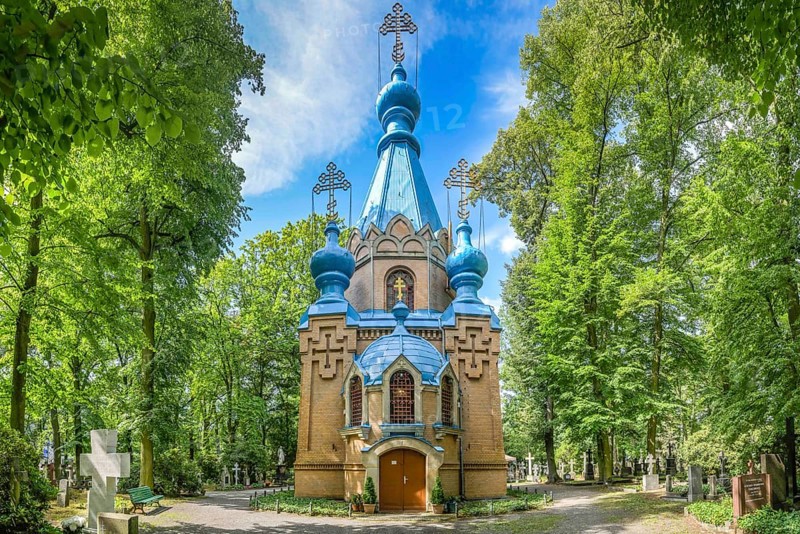 Chapel of the Russian Orthodox Church, St Constantine and Helena Church, Wittestraße, Tegel, Reinickendorf, Berlin, Germany, Europe