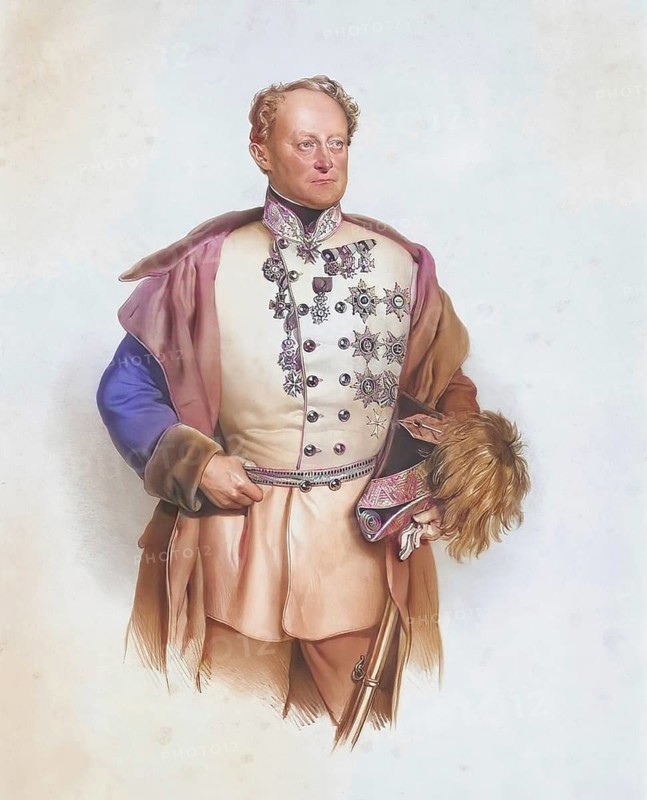 Wilhelm Friedrich Hammerstein-Wquord (1785-1861), k. k. General of the Cavalry, Historical, digitally restored reproduction from a 19th century original, Record date not stated