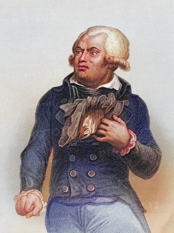 Georges Danton 1759-1794, French revolutionary leader, Historical, digitally restored reproduction from a 19th century original, Record date not stated