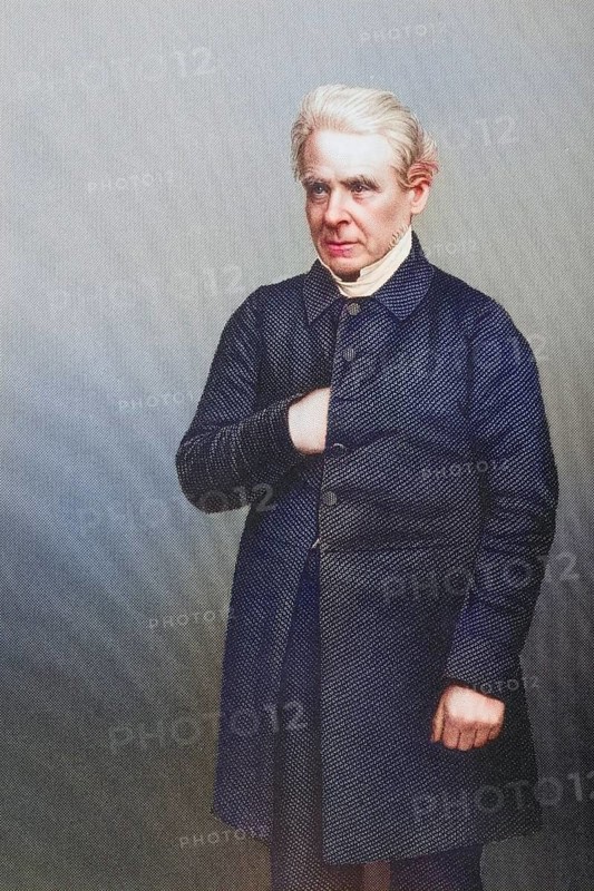 Reverend Thomas Dale, 1797-1870, dean of Rochester, poet and theologian. Painted by DJPound after a photograph by Mayall. From the book The Drawing-Room of Eminent Personages, Volume 2, published in London 1860, digitally restored reproduction from a 19th century original, record date not stated