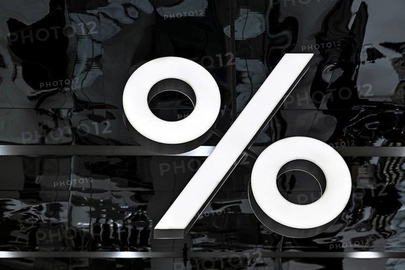 Symbol photo Percent sign