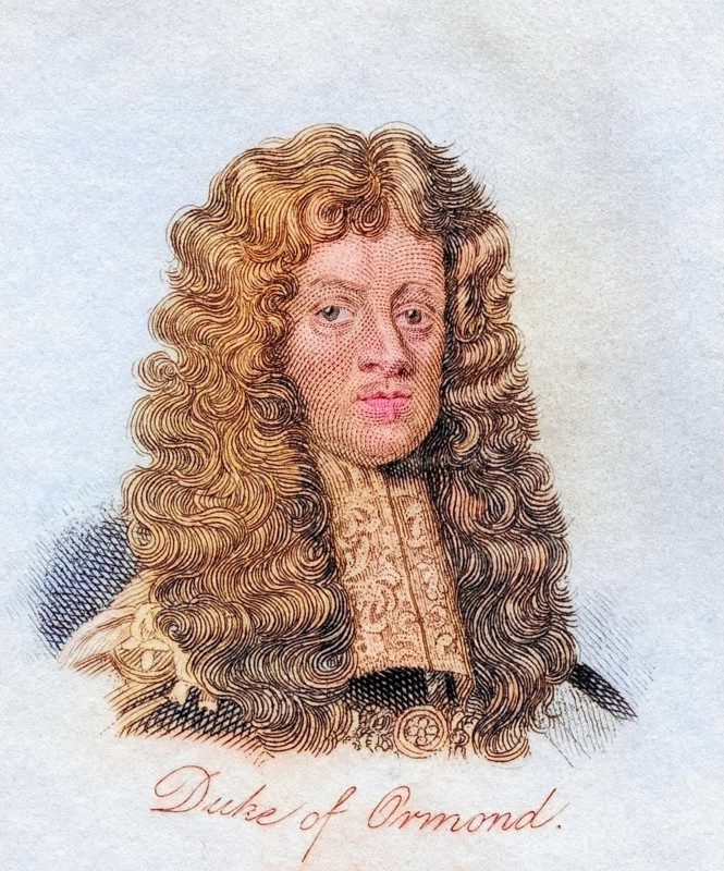 James Butler 12th Earl 1st Duke of Ormonde 1610 1688 Irish statesman and soldier from the book Crabbs Historical Dictionary from 1825, Historical, digitally restored reproduction from an original from the 19th century, Record date not stated
