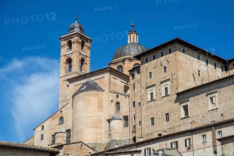 Palazzo Ducale, Unesco world heritage site Urbino, Urbino and Pesaro district, Urbino, Marche, Italy, Europe