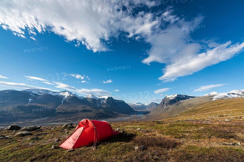 View of Rapadalen, Sarek National Park, Laponia World Heritage Site, Norrbotten, Lapland, Sweden, Lapland, Sweden, Europe