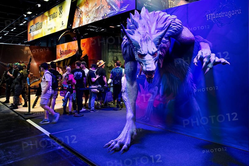 Stand of Mandragora, a hopeless, picturesque dark fantasy universe game, Gamescom trade fair, the world's largest trade fair for computer games and consumer electronics, Cologne, Germany, Europe