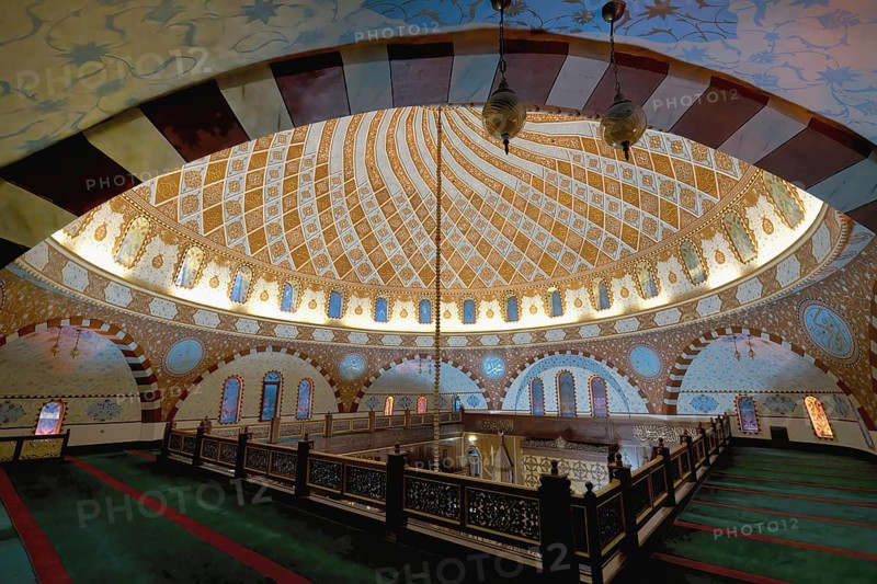 Uzungol mosque, Prayer room and cupola, Trabzon, Turkey, Asia