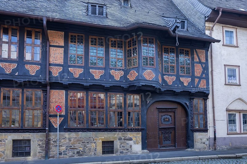 The Siemens House is one of the largest, most important and best-preserved late Baroque town houses in Goslar. It was built in 1692/93 by the merchant and town captain Hans Siemens, Old Town, Goslar, Lower Saxony, Germany, Europe