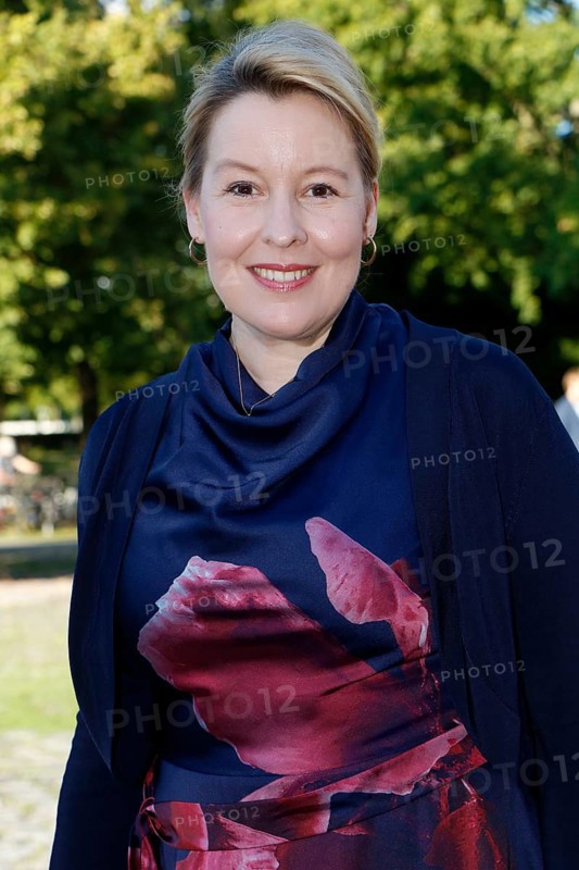 Franziska Giffey arriving at the anniversary premiere of CABARET, The Berlin Musical at the Tipi am Kanzleramt in Berlin on 13 July 2024