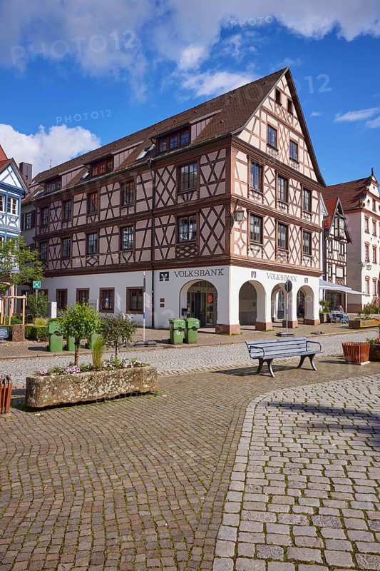 Branch of Volksbank Lahr eG in Gengenbach, Black Forest, Ortenaukreis, Baden-Württemberg, Germany, Europe