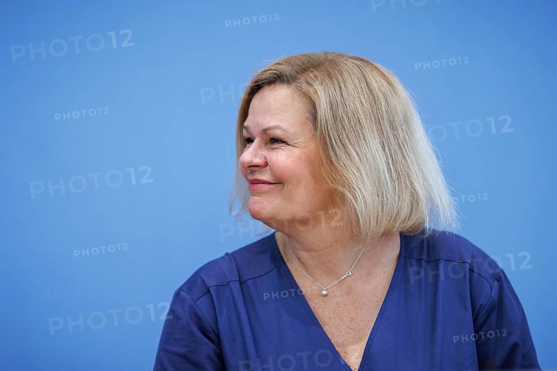 Nancy Faeser, Federal Minister of the Interior and Home Affairs, recorded during the Federal Press Conference on the presentation of the 2023 Report on the Protection of the Constitution, in Berlin, 18 June 2024