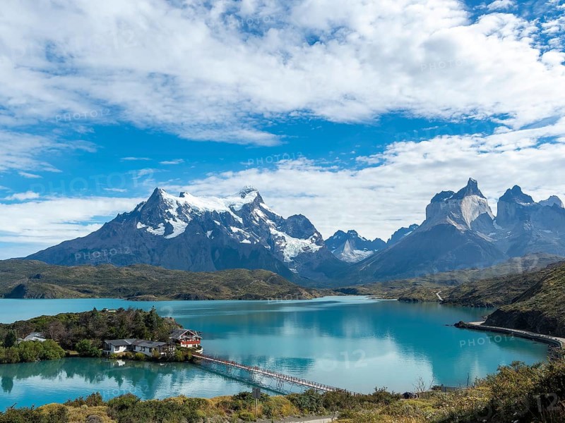 Torres del Paine National Park, Lago Pehoé, Patagonia, Chile, South America