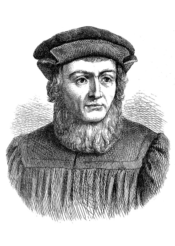 Johannes Aventinus, 4 July 1477, 9 January 1534, was a German historian and court historiographer. His real name was Johann Georg Turmair, Historical, digital reproduction of an original from the 19th century