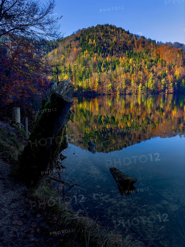 Autumn atmosphere at Hechtsee lake near Kufstein, Tyrol, Austria, Europe