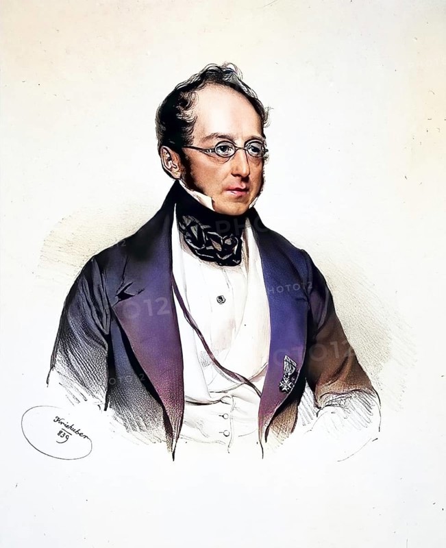 Johann Wilhelm Sartorio (1798-1857), wholesaler in Trieste. Director of the Banca di marittima Assicurazioni, Historical, digitally restored reproduction from a 19th century original, Record date not stated
