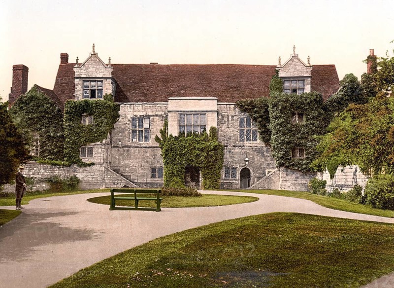 Alter Palast, Maidstone, England / Old Palace, England, Historic, digitally restored reproduction from a 19th century original, 1880, Record date not stated