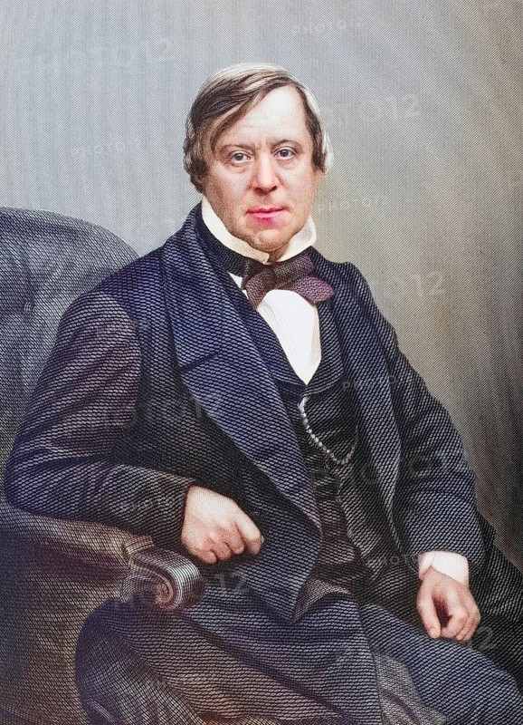 William Scholefield, 1809-1867, first mayor of Birmingham. Painted by DJPound after a photograph by Whitlock. From the book The Drawing-Room of Eminent Personages, Volume 1, published in London 1860, digitally restored reproduction from a 19th century original, record date not stated
