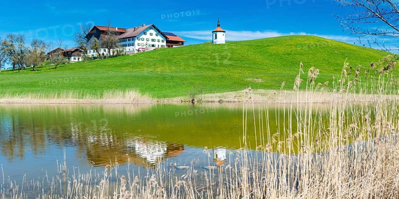 Hegratsrieder See, near Füssen, Allgäu, Bavaria, Germany, Europe