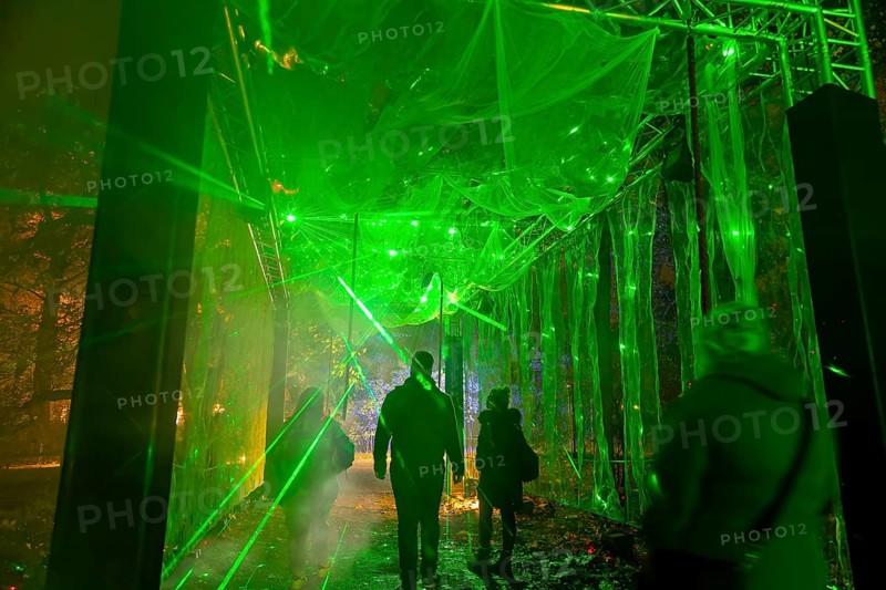 It's the most beautiful time of the year when the sparkling evening trail finally lights up Dresden's famous Pillnitz Palace & Park again. Now in its fourth year, the winter walk takes a new magical route with completely different worlds of light that never fail to surprise our visitors from previous years., Dresden, Saxony, Germany, Europe