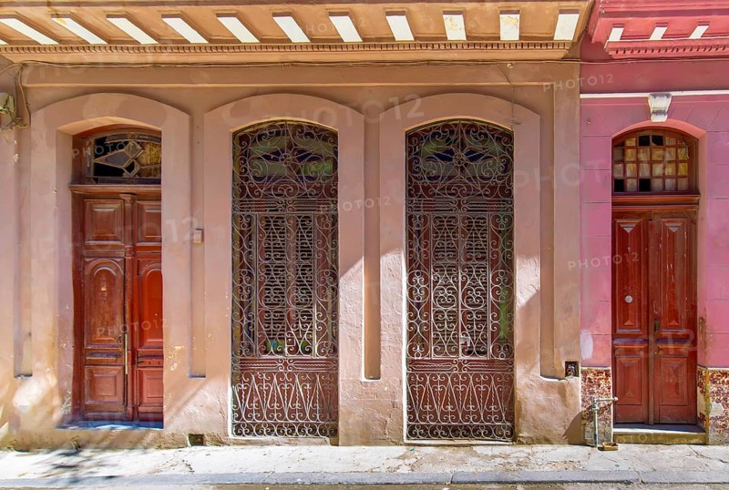Scenic colorful Old Havana streets in historic city center of Havana Vieja near Paseo El Prado and Capitolio