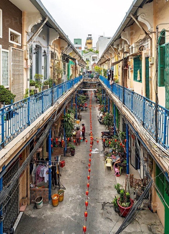 Hao Si Phuong Alley, Saigon Chinatown, Cho Lon, Ho Chi Minh City, Vietnam, Asia