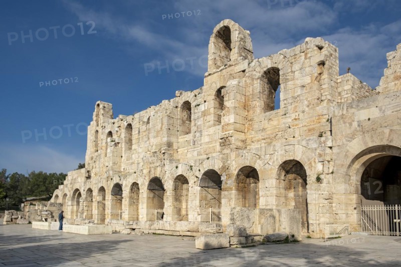 Odeon of Herodes Atticus entrance, Athens, Greece, Europe