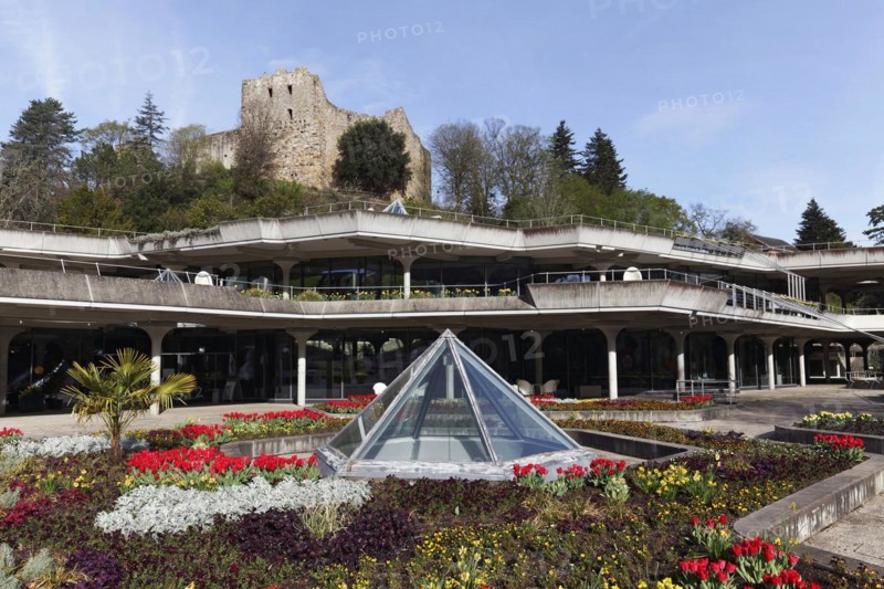Kur- und Festspielhaus, Baden Castle, Badenweiler spa town, Markgräflerland, Black Forest, Baden-Württemberg, Germany, Europe