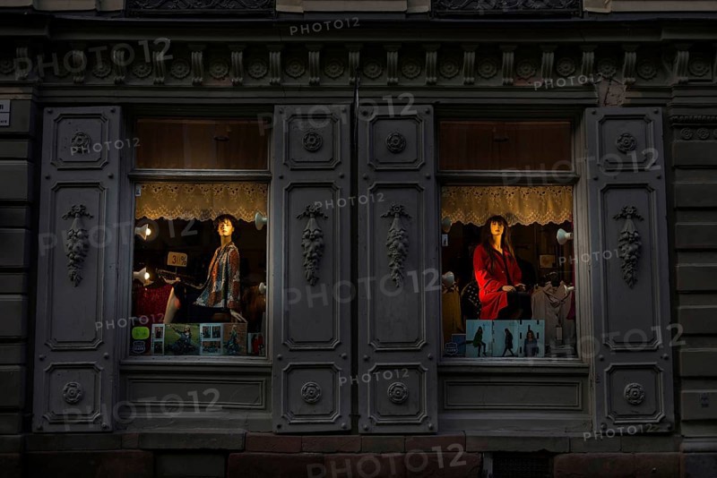 Shop window in the evening, Gamla Stan, fashion, shopping, shop window, illuminated, offer, economy, window, centre, city centre, city trip, Stockholm, Sweden, Europe