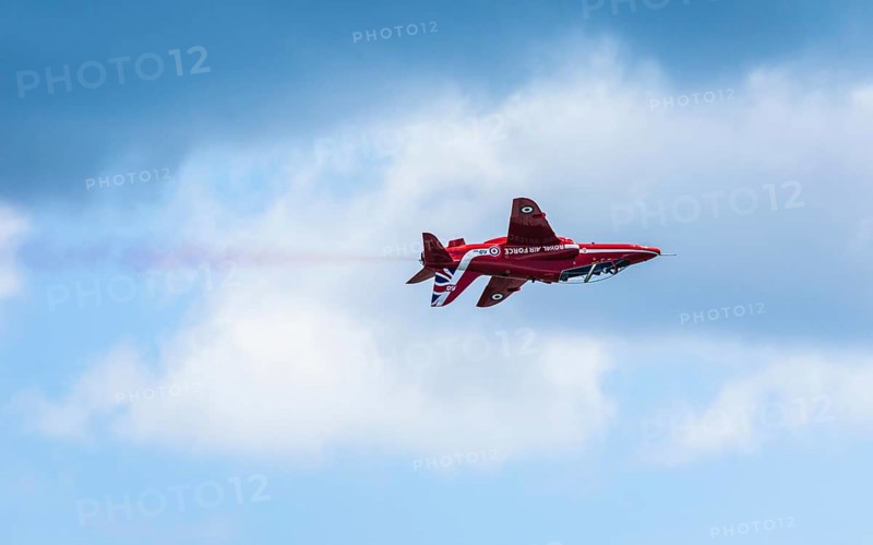 Red Arrows, Royal Air Force Aerobatic Team, Airshow 2024, Teignmouth, Devon, England, United Kingdom, Europe