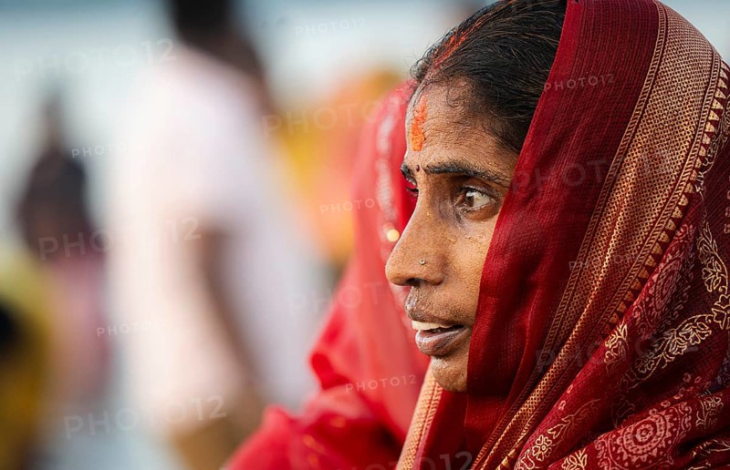 Hindu devotees perform rituals as they offer prayers to the Sun god in the bank of Brahmaputra river on the occasion of the 'Chhath Puja' festival in Guwahati, Assam, India on 7 November 2024. Chhath Puja is a significant Hindu festival celebrated primarily in the Indian states of Bihar, Jharkhand, Uttar Pradesh, and in Nepal. Dedicated to the worship of the Sun God (Surya) and his wife Usha (also referred to as Chhathi Maiya), this festival seeks blessings for prosperity, health, and longevity