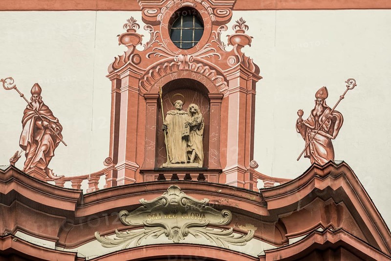 Baroque church, Fridolinsmünster, Church of St Fridolin, Bad Säckingen, High Rhine, Rhine, Black Forest, Baden-Württemberg, Germany, Europe