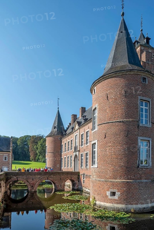 Commandery of Alden Biesen, 16th-century moated castle at Rijkhoven, Bilzen, province of Limburg, Flanders, Belgium, Europe