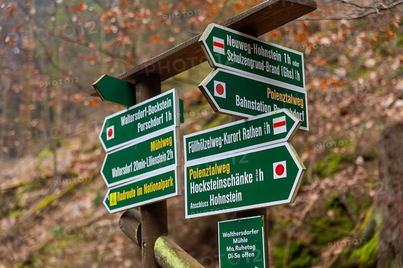 Polenztal in Saxon Switzerland, Hohnstein, Saxony, Germany, Europe