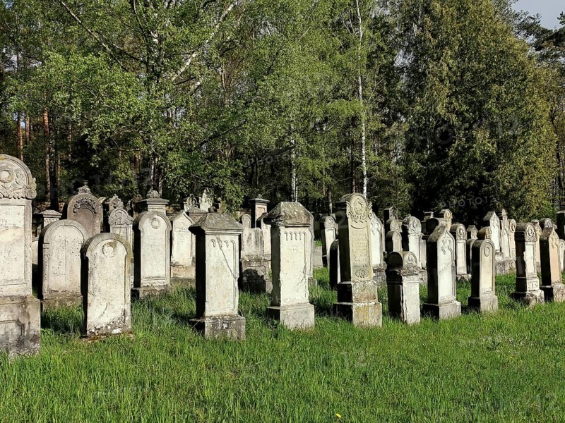 Jewish cemetery, Jewish cemetery Burgkunstadt, one of the largest Jewish country cemeteries in Bavaria, district of Lichtenfels, Upper Franconia, Germany, Europe