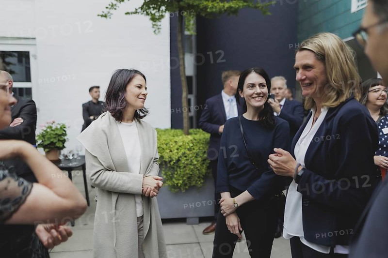 Exchange with representatives of the German, Danish and Frisian minorities during the Foreign Minister's trip to Germany in Flensburg, 25 July 2024. /