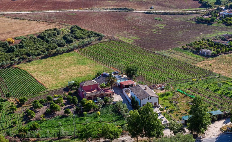 View of a small hacienda, Arcos, Andalusia, Spain, Europe