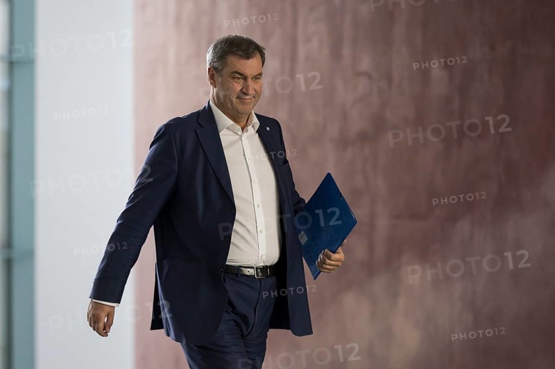 Markus Söder (Minister President of Bavaria, CSU) in front of the consultations at the Minister Presidents' Conference with the heads of government of the federal states in the Federal Chancellery, Berlin, 20 June 2024