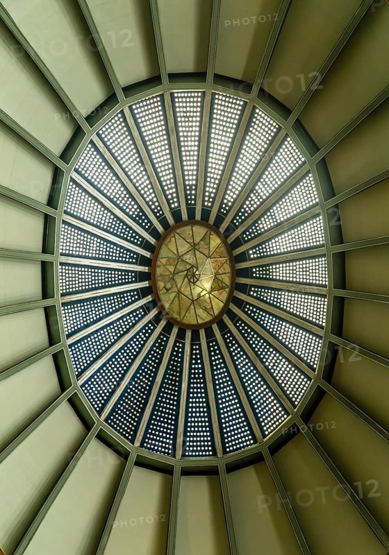 Art Nouveau architecture interior of Palacio de Bellas Artes, Palace of Fine Arts, Mexico City, Mexico, Central America