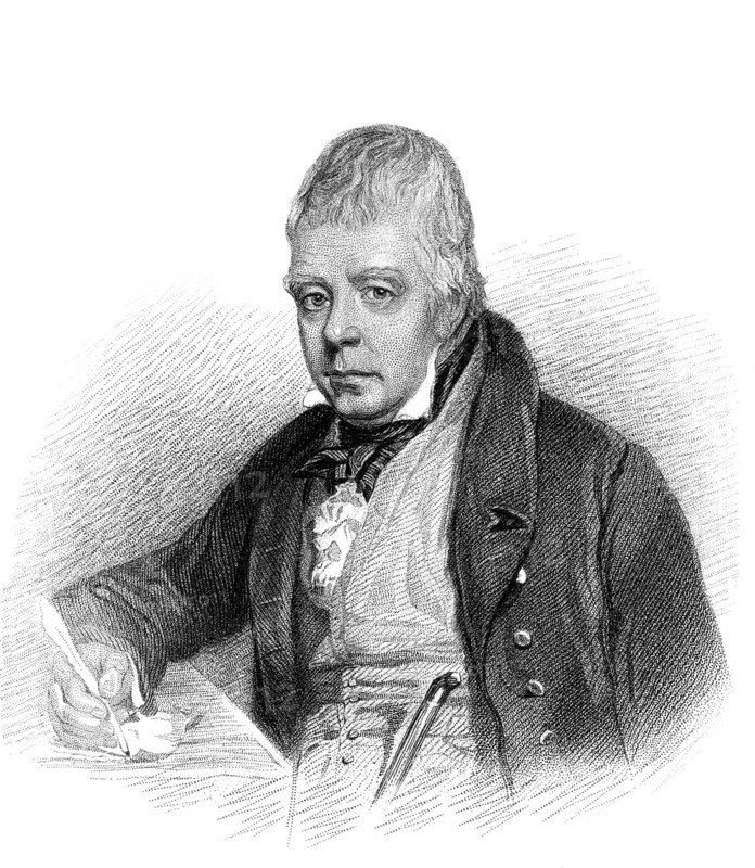 Sir Walter Scott, 1. Baronet, 1771-1832, schottischer Historienschriftsteller, Dramatiker und Dichter
