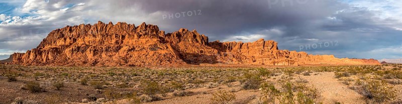 Magnificent red colored rock in the Valley of Fire, Nevada, USA, North America