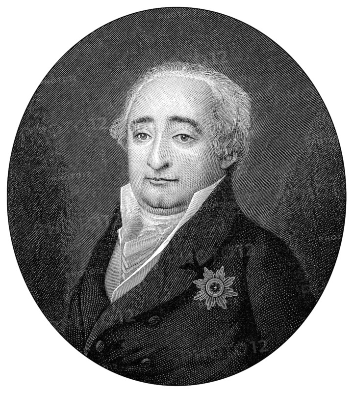 Portrait of Heinrich Friedrich Karl vom und zum Stein, Baron vom Stein, 1757 - 1831, a Prussian public official, statesman and reformer, Portrait von Heinrich Friedrich Karl Reichsfreiherr vom und zum Stein, 1757 - 1831, ein preußischer Beamter, Staatsmann und Reformer