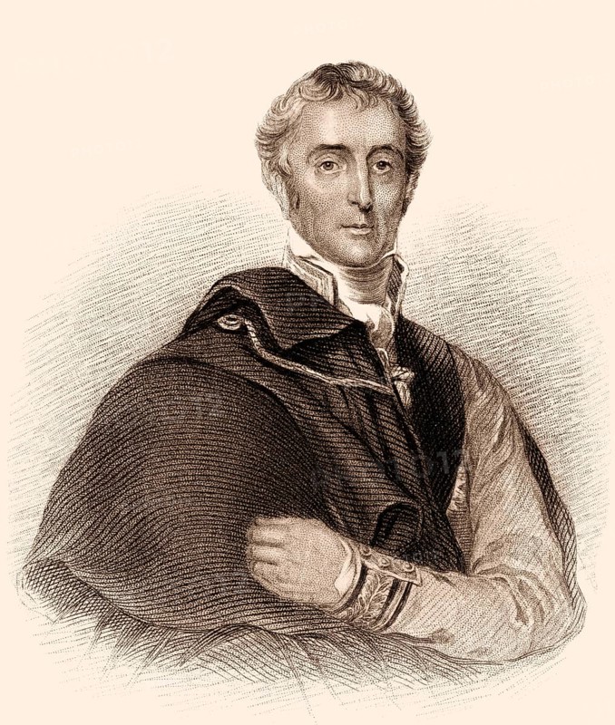 Arthur Wellesley, 1. Duke of Wellington, 1769-1852, Feldmarschall und britischer Militärführer, Außenminister und Premierminister