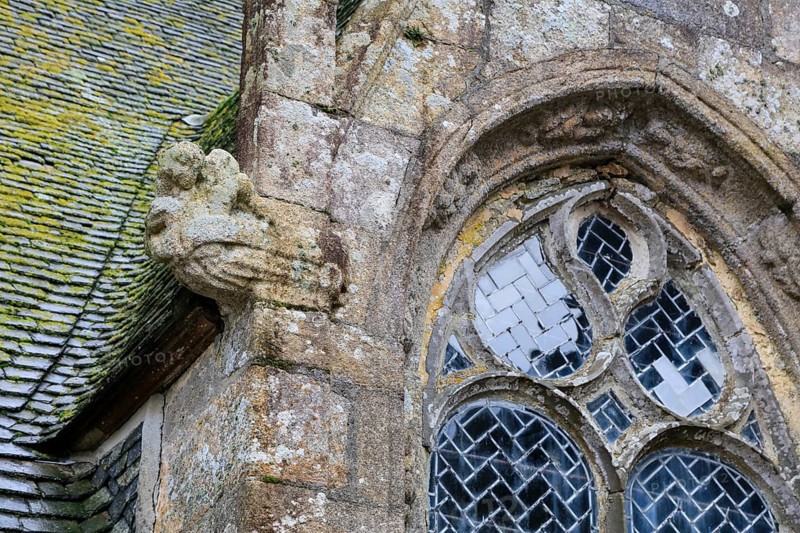 Enclosed parish Enclos paroissial church Eglise Notre-Dame de Bodilis from the 16th century, Bodilis, Leon, department Finistere Penn-ar-Bed, region Bretagne Breizh, France, Europe